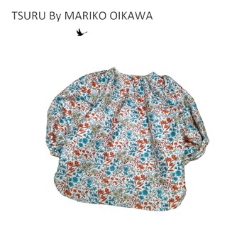 【新品タグ付】tsurubymarikooikawa花柄 ブラウス