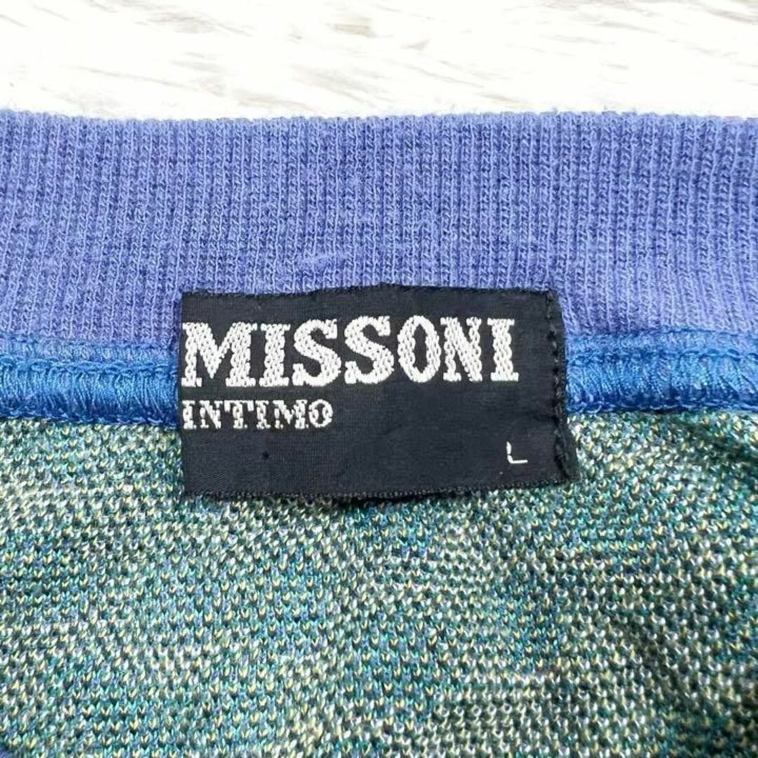 MISSONI コットンニット 総柄 花 ドット 太アーム  Lサイズ 6