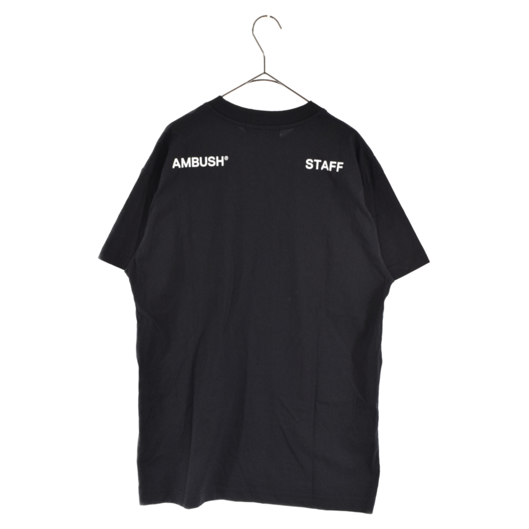 AMBUSH(アンブッシュ)のAMBUSH アンブッシュ STAFF ロゴプリント コットン半袖Tシャツ カットソー ブラック BMAA013T22JER001 メンズのトップス(Tシャツ/カットソー(半袖/袖なし))の商品写真