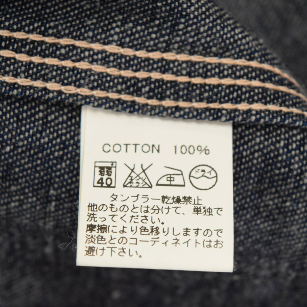 BONCOURA(ボンクラ)のBONCOURA ボンクラ Work Shirt Denim ワークデニム長袖シャツ インディゴ メンズのトップス(シャツ)の商品写真