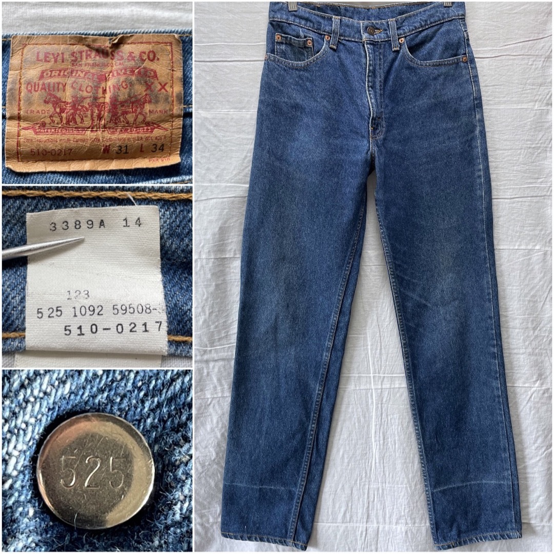 90's USA製 LEVI'S 510 w31 510-0217 赤文字