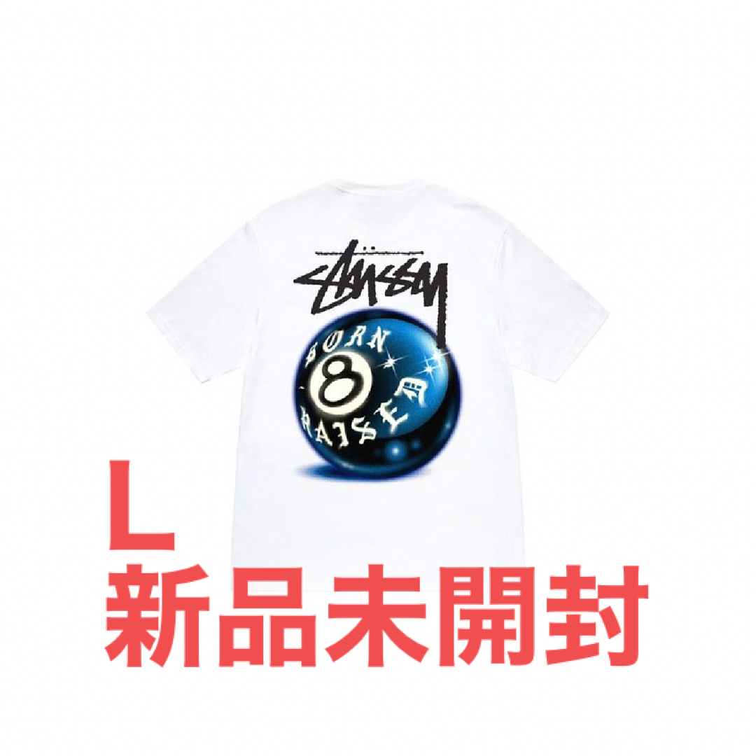 Stussy Born x Raised 8 Ball Tee white LWHITEサイズ