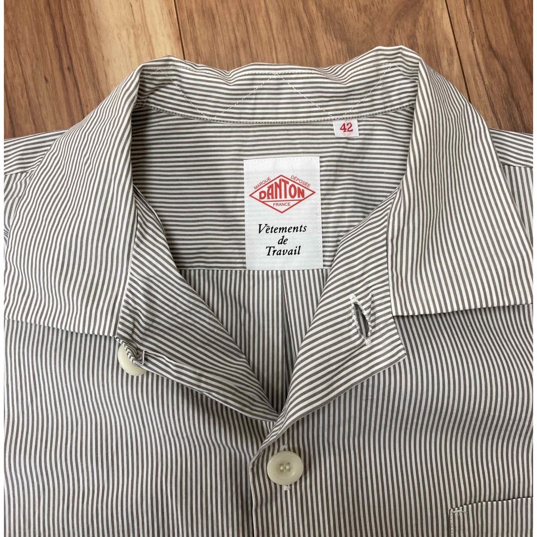 DANTON 半袖ストライプシャツ メンズのトップス(シャツ)の商品写真
