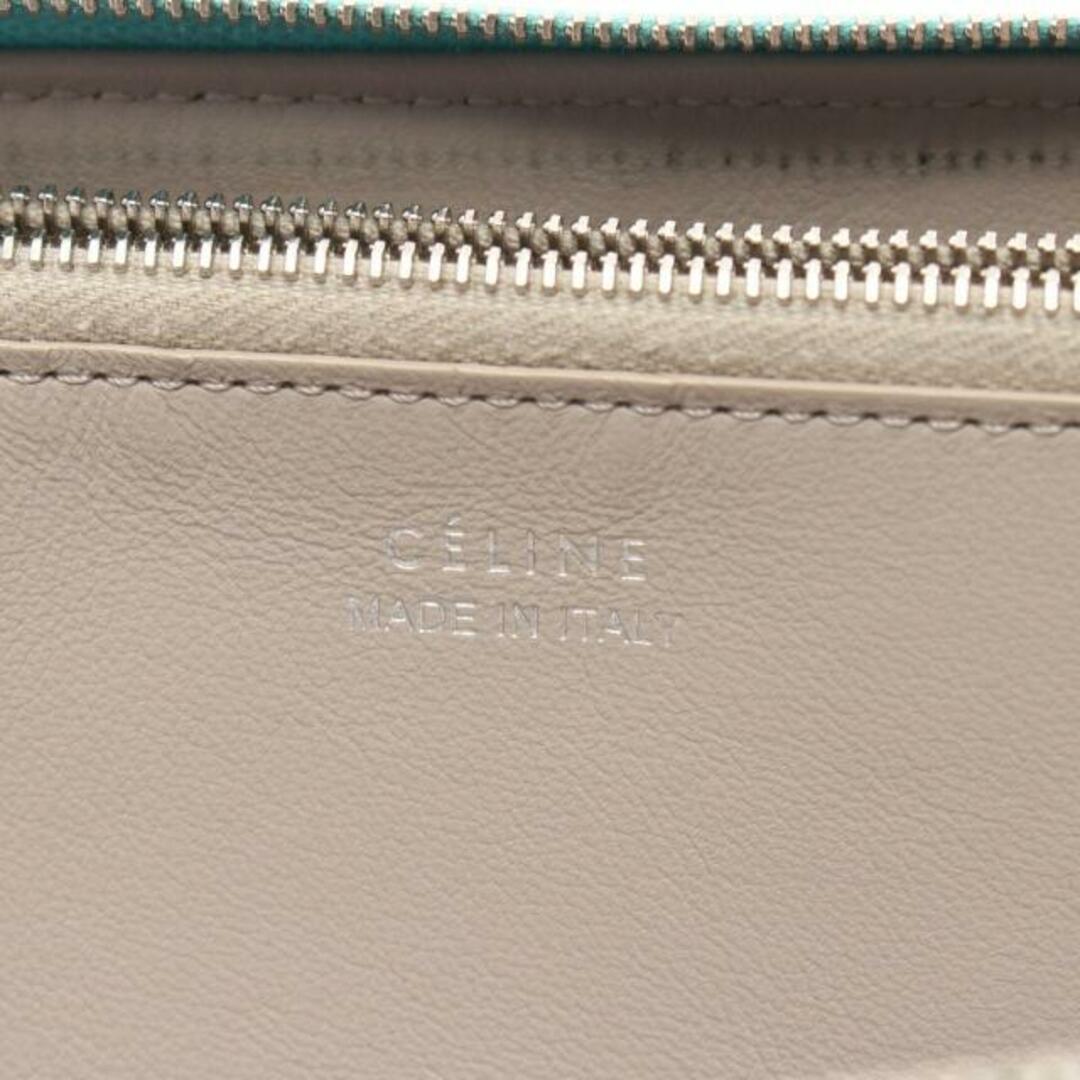 celine(セリーヌ)のラージジップド マルチファンクション ラウンドファスナー長財布 レザー ライトブルー レディースのファッション小物(財布)の商品写真