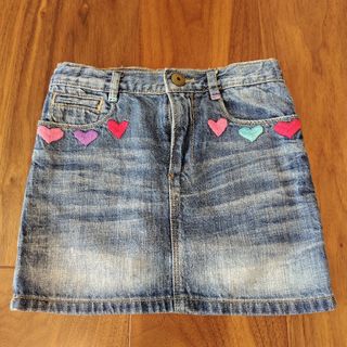 ギャップキッズ(GAP Kids)のハート刺繍スカート　110(スカート)