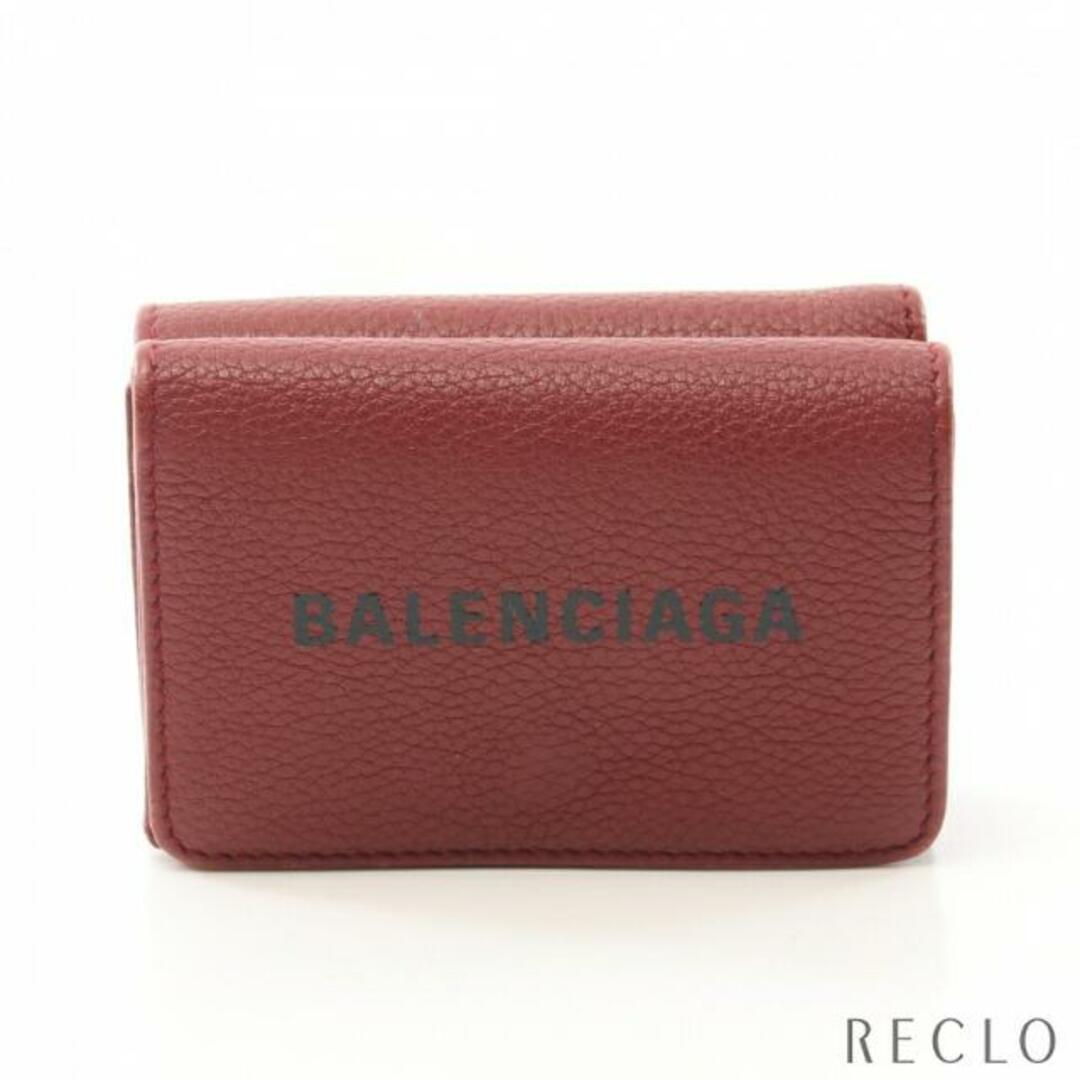 Balenciaga(バレンシアガ)のEVERYDAY MINI WALLET 三つ折り財布 コンパクトウォレット レザー ブラウン レディースのファッション小物(財布)の商品写真