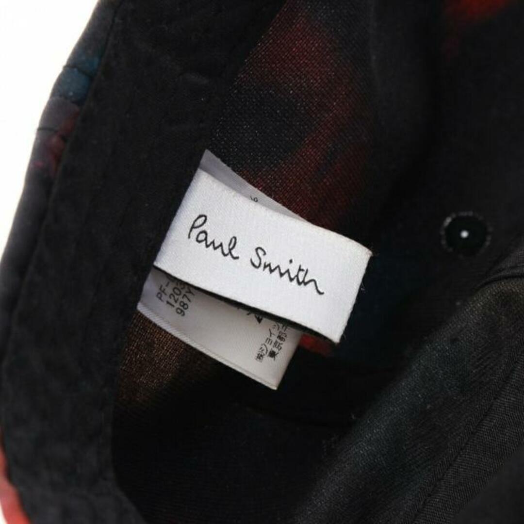 Paul Smith(ポールスミス)のInk Spill プリント キャップ ファブリック ブラック マルチカラー メンズの帽子(キャップ)の商品写真