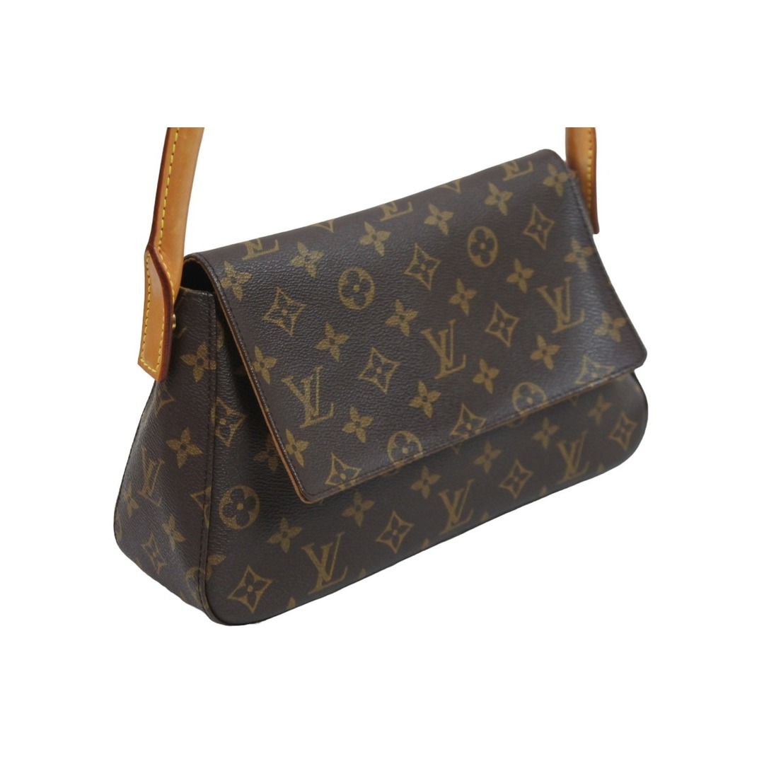 極美品 LOUISVUITTON ルイヴィトン ミニルーピング モノグラム ハンドバッグ M51147 SD0013 ブラウン ベージュ 中古  53231