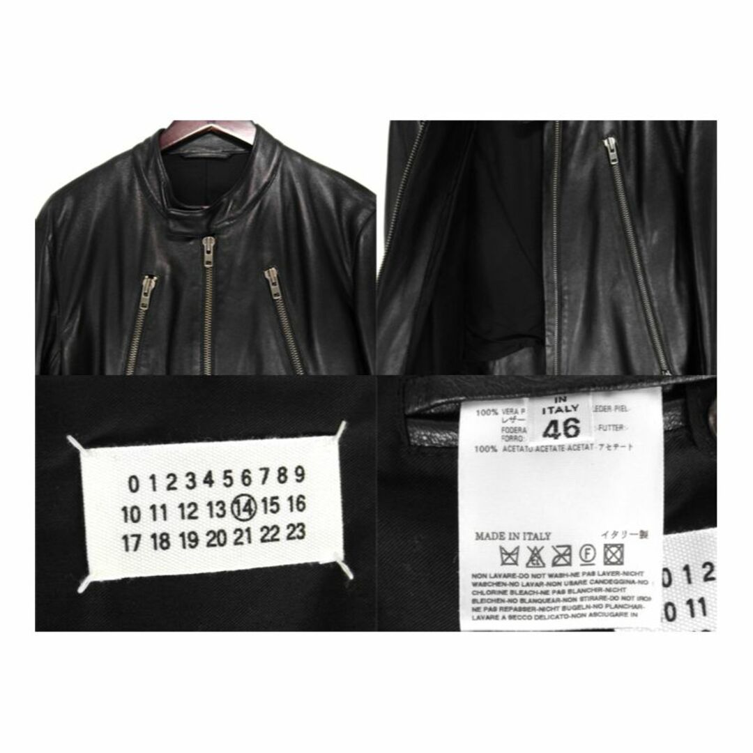 Maison Martin Margiela(マルタンマルジェラ)のマルタンマルジェラMartin Margiela14■八の字レザージャケット メンズのジャケット/アウター(レザージャケット)の商品写真