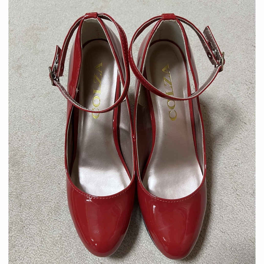 赤のパンプス👠 レディースの靴/シューズ(ハイヒール/パンプス)の商品写真