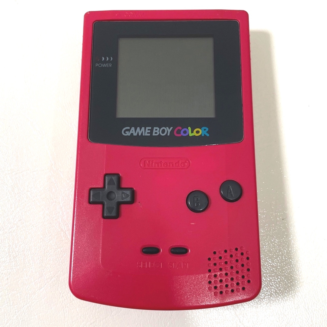 ゲームボーイカラー GBC レッド 本体 ピンク 赤 レトロゲーム