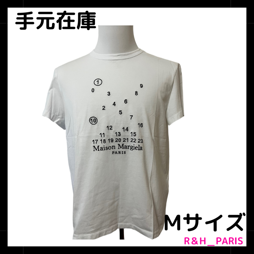 新品★Maison Margiela ナンバーリング ロゴ Tシャツ M | フリマアプリ ラクマ