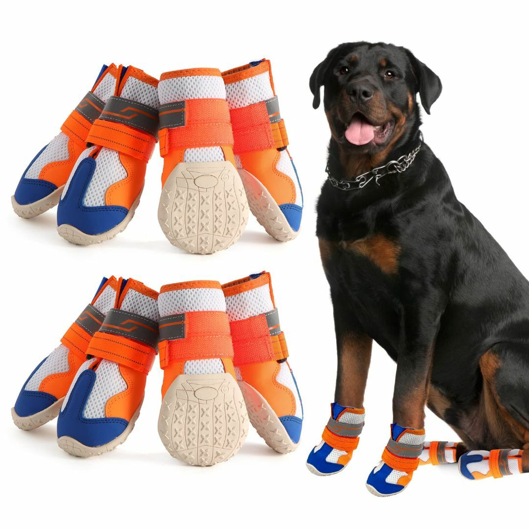 LIKOKLIN 犬靴 犬用メッシュシューズ ドッグブーツ ドッグくつ 小型犬