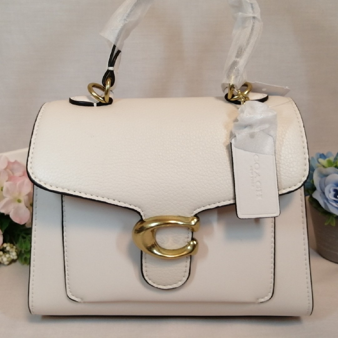 【24時間以内発送!】コーチ COACH タビー トップハンドル 20 白
