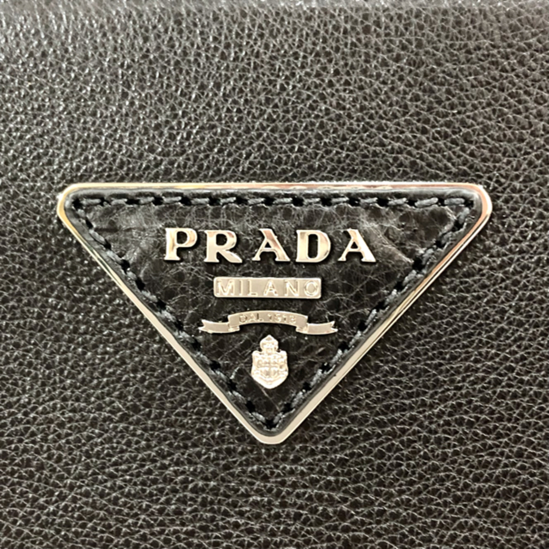 美品 PRADA プラダ レザー スタッズ 2WAY トートバッグ ハンドバッグ