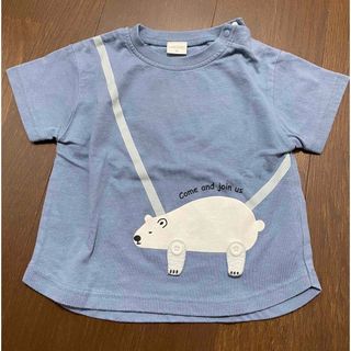 アカチャンホンポ(アカチャンホンポ)の赤ちゃん本舗  シロクマポシェット風Tシャツ90(Tシャツ/カットソー)