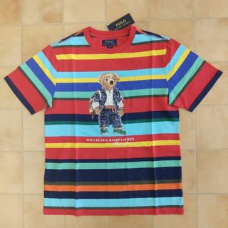 ポロラルフローレン(POLO RALPH LAUREN)の[新品 未使用] ラルフローレン　ポロベア　半袖Tシャツ　BOYSXＬ ボーダー(Tシャツ/カットソー(半袖/袖なし))