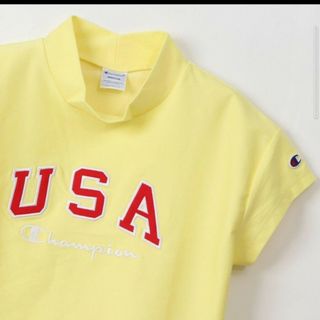 チャンピオン(Champion)の新品 9350円 L Champion golf mockneck shirt黄(ウエア)