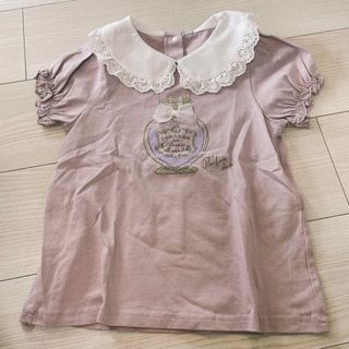 エニィファム(anyFAM)のanyfam 120 半袖　レース　襟　トップス　新品未使用(Tシャツ/カットソー)