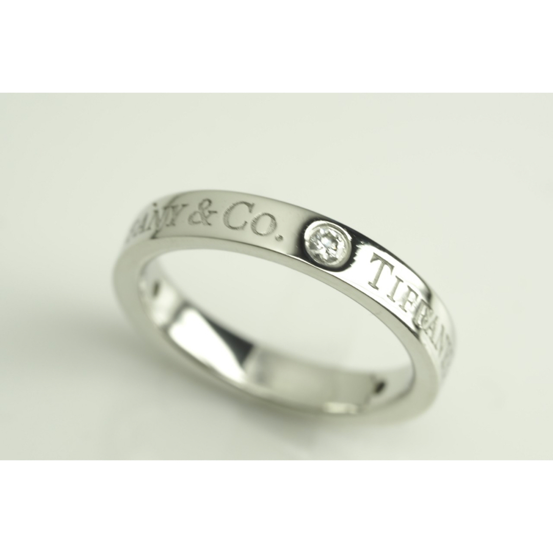 TIFFANY\u0026Co.ティファニー Pt950 3P天然ダイヤモンドリング 5号