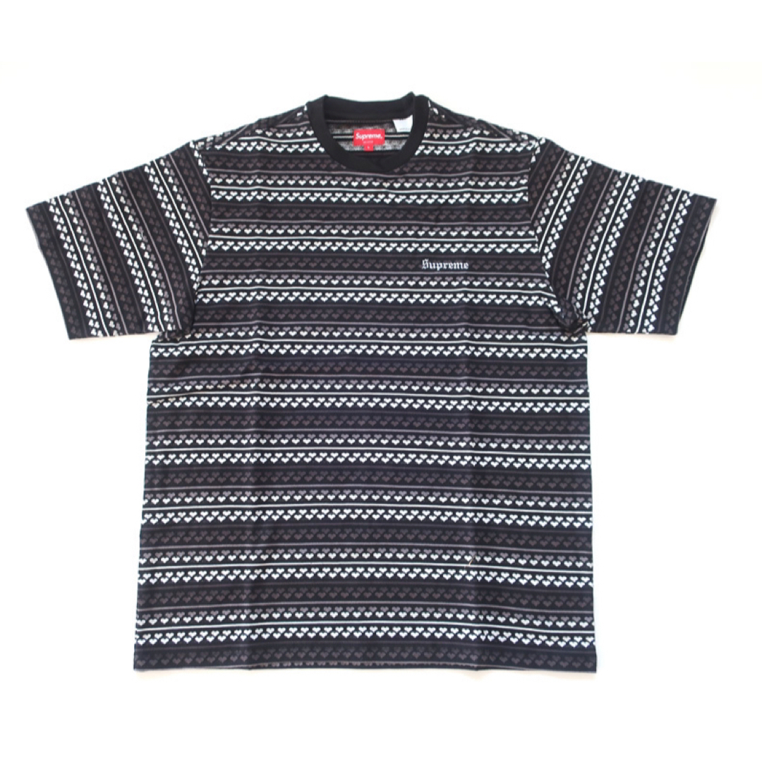 (XL)Supreme Hearts Jacqurd S/S Topトップス
