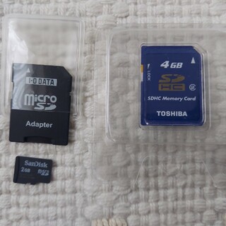 サンディスク(SanDisk)のSDカード　4GB 2GB(コンパクトデジタルカメラ)