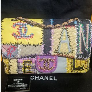 シャネル(CHANEL)のCHANEL パッチワーク ショルダーバッグ マルチカラーツイード(ショルダーバッグ)