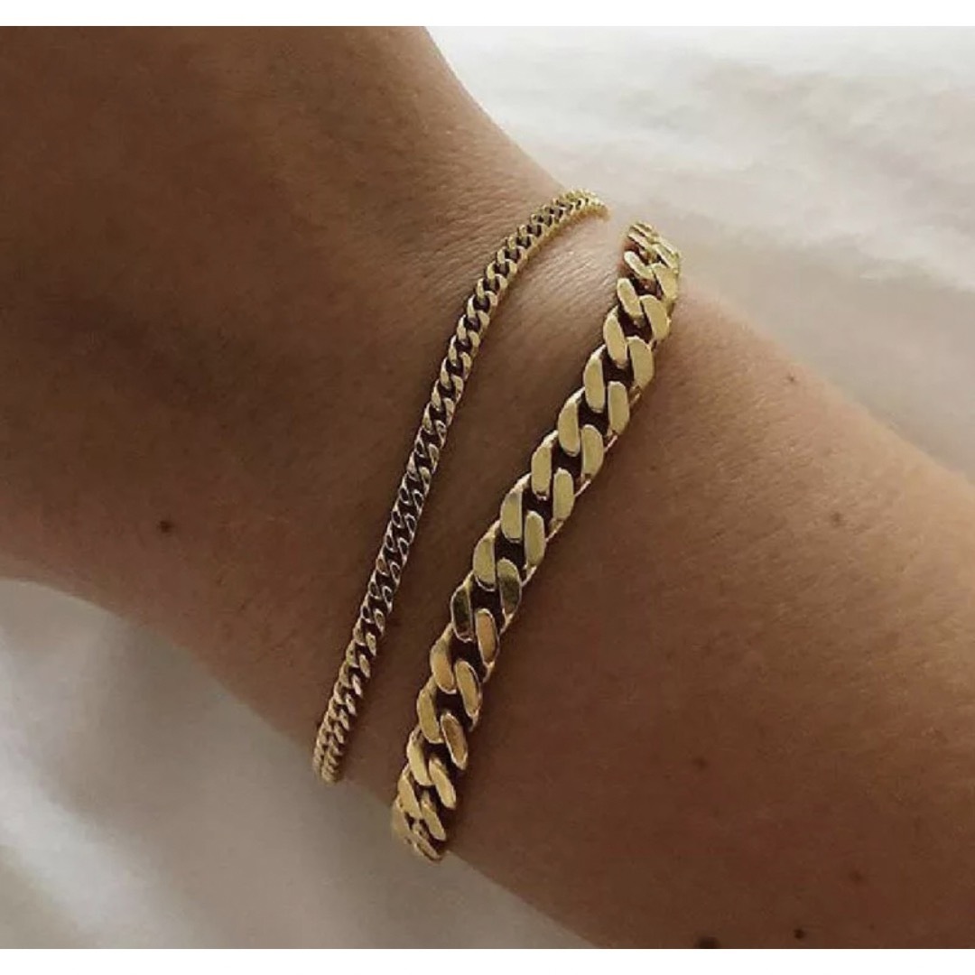 ete(エテ)の【Design gold chain bracelet】#845 18k レディースのアクセサリー(ブレスレット/バングル)の商品写真