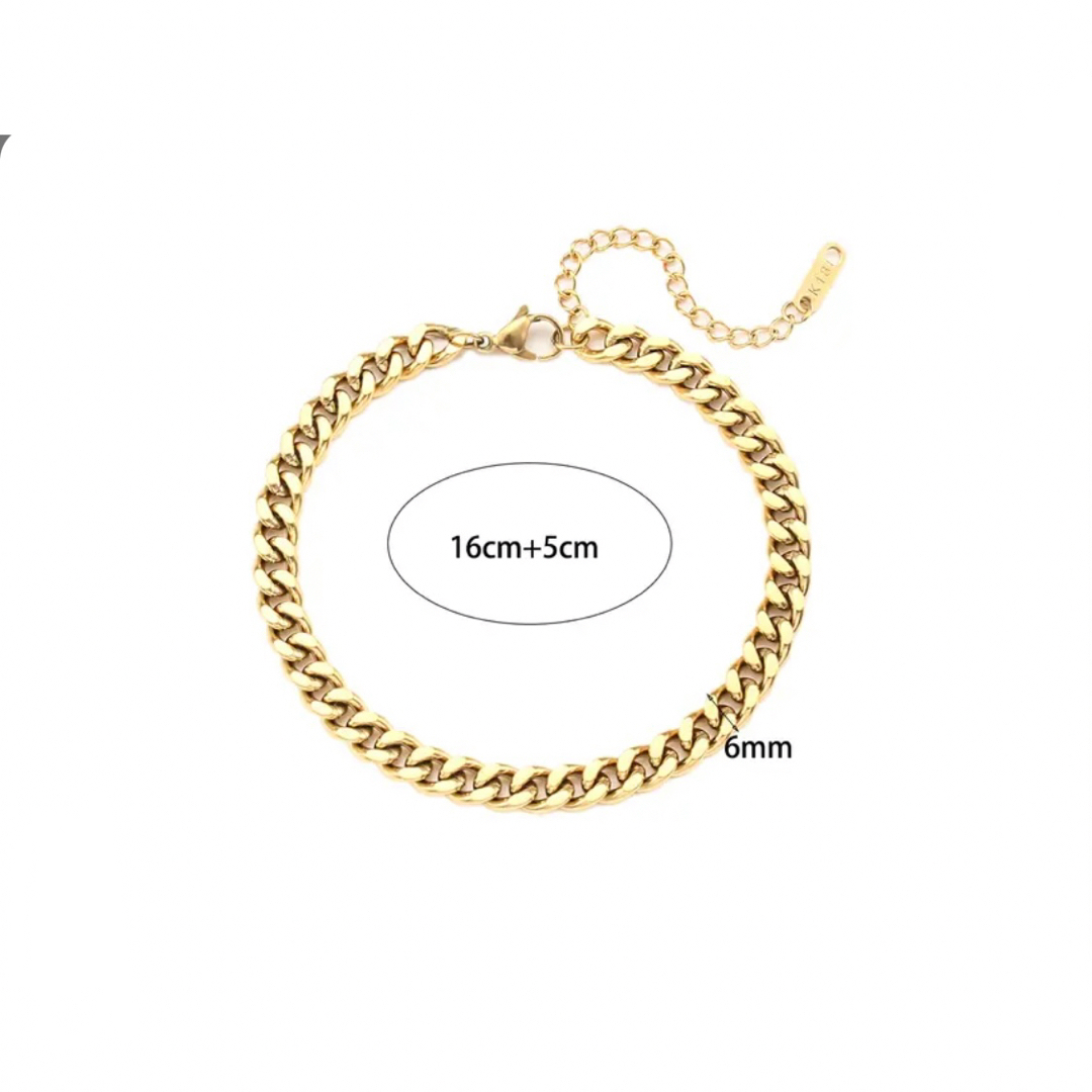 ete(エテ)の【Design gold chain bracelet】#845 18k レディースのアクセサリー(ブレスレット/バングル)の商品写真