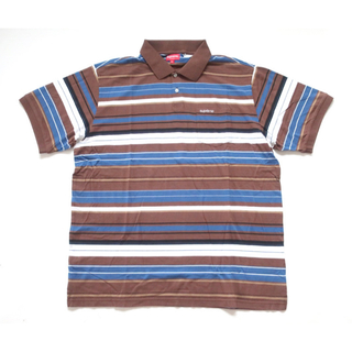 シュプリーム(Supreme)の(XL)Supreme MULTI STRIPE POLOストライプポロシャツ(ポロシャツ)