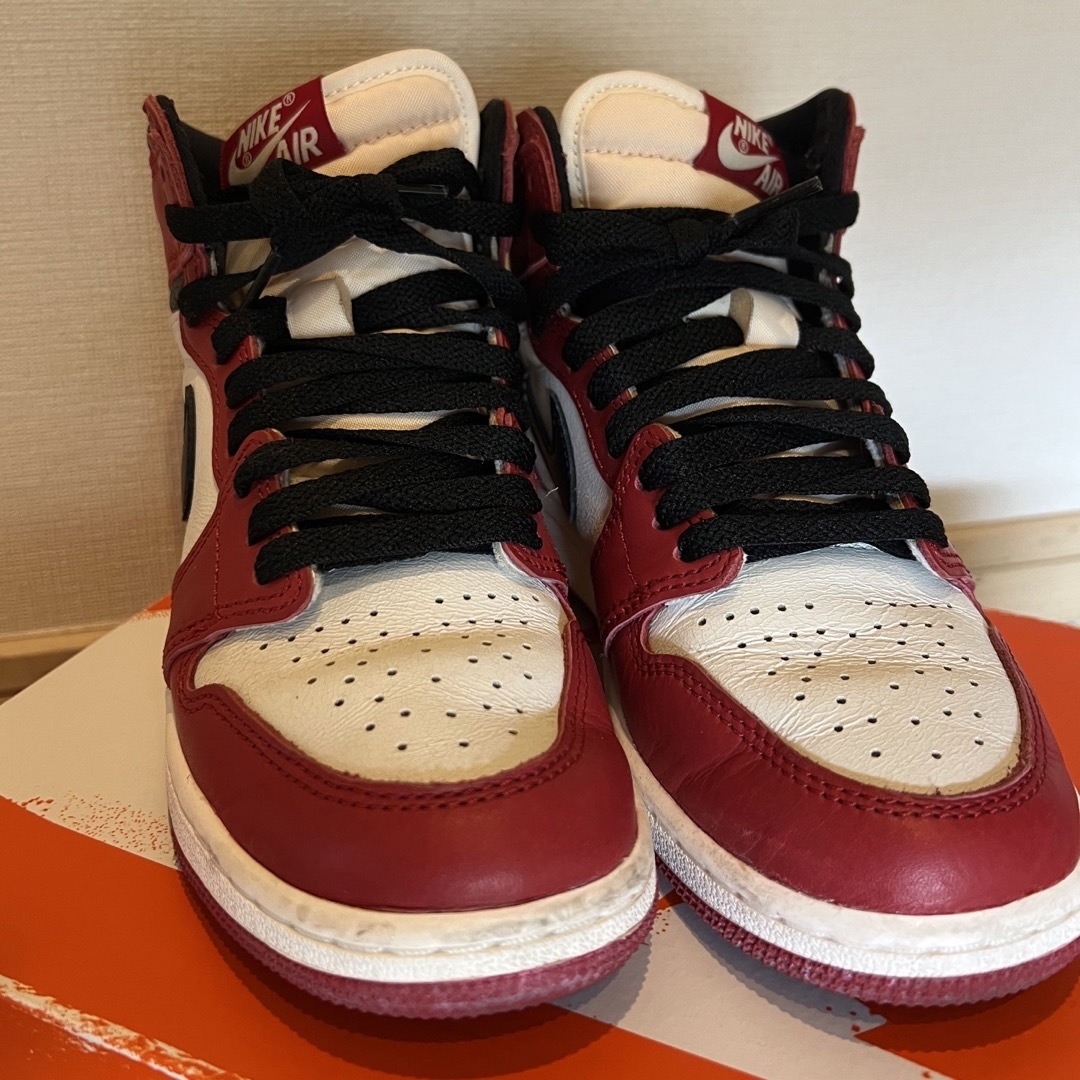 Jordan Brand（NIKE）(ジョーダン)のエアジョーダン 1 HIGH シカゴジュニアシューズ 22.5cm レディースの靴/シューズ(スニーカー)の商品写真