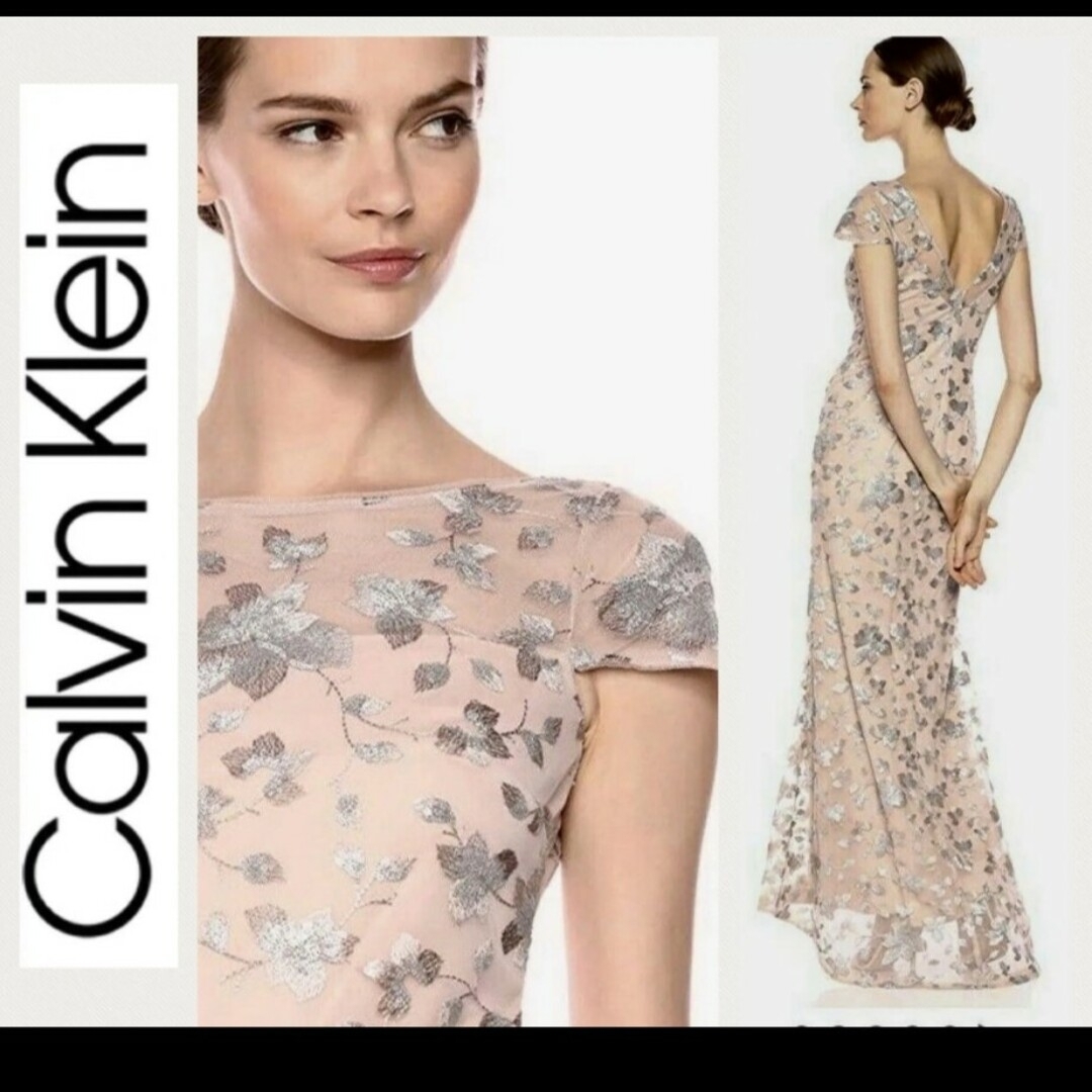 Calvin Klein - Calvin Klein イブニングドレス レース&刺繍の通販 by