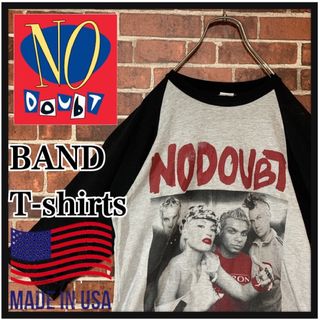 ミュージックティー(MUSIC TEE)の【超激レア】USA製90's  NODUBT ノーダウト　ラグランTシャツ 古着(Tシャツ/カットソー(七分/長袖))