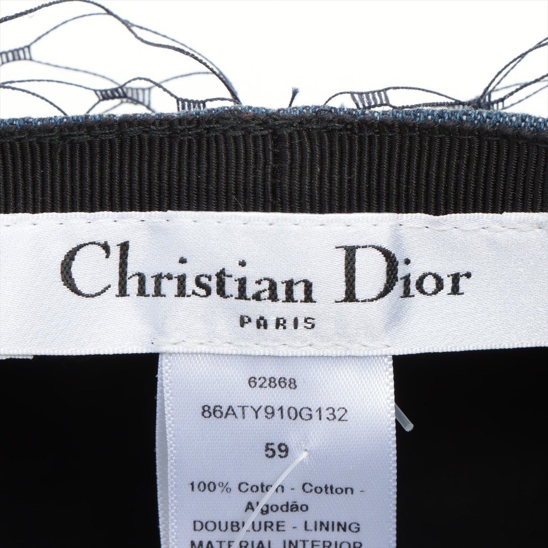 Christian Dior(クリスチャンディオール)のクリスチャンディオール  コットン×ポリエステル  ブルー レディース そ レディースの帽子(その他)の商品写真