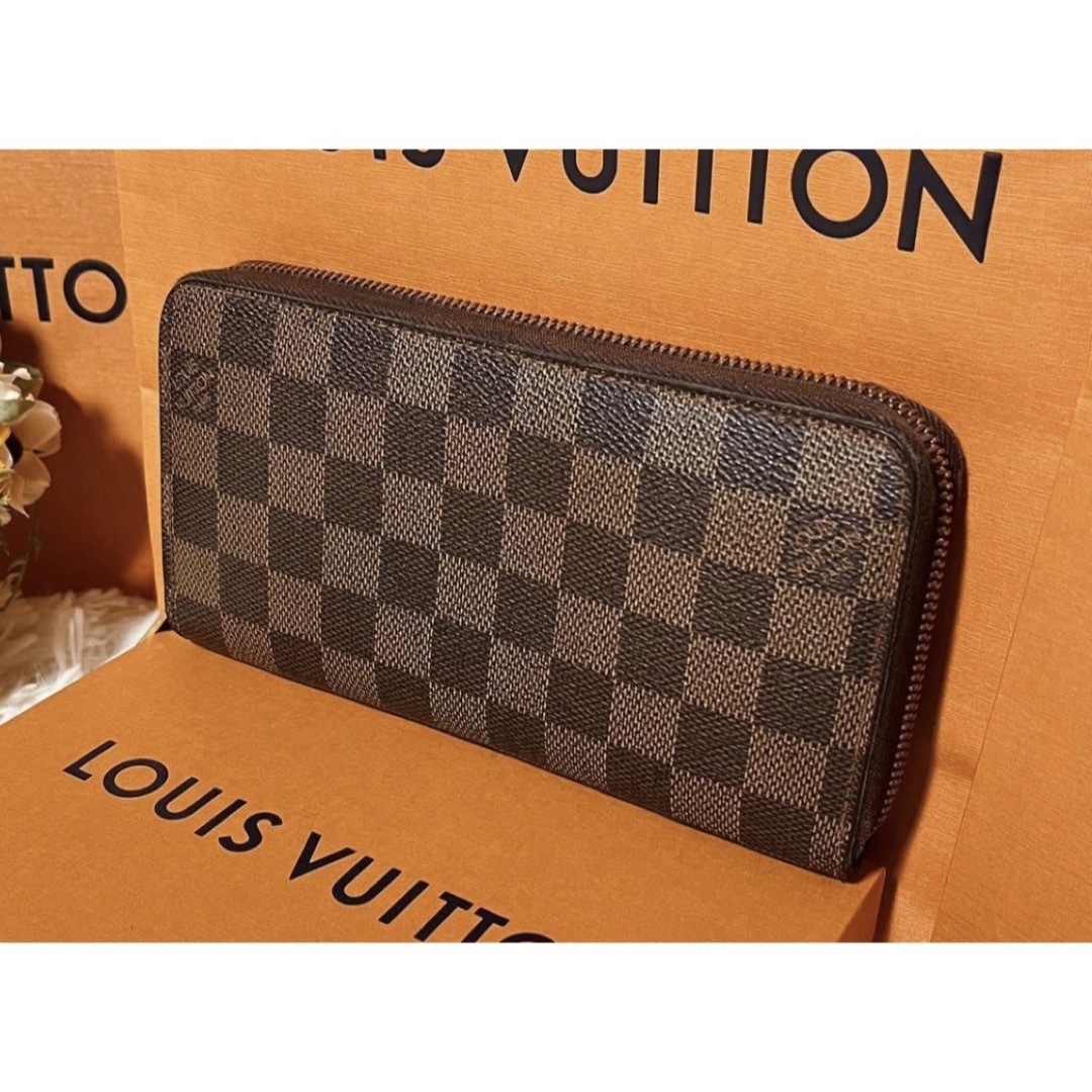 LOUIS VUITTON - 値下げ 美品 ルイヴィトンジッピーウォレット ダミエ