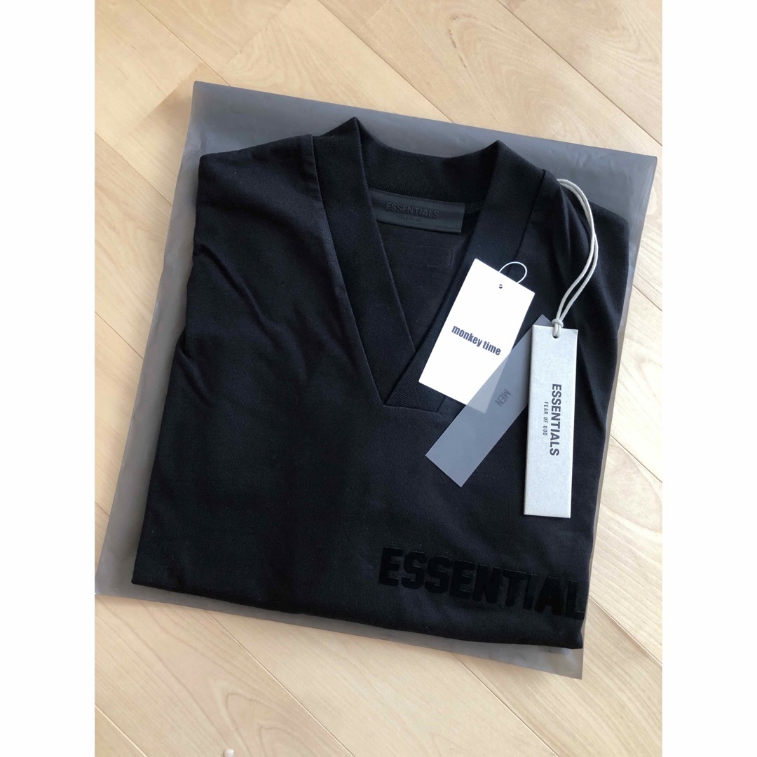 【新品】ESSENTIAL V-NECK / BLK VネックTシャツ