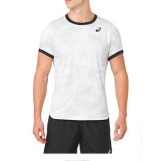 アシックス(asics)のアシックス　テニス　リンガーシャツ　メッシュ　USサイズM(ウェア)