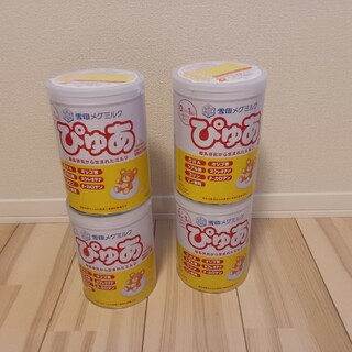 ユキジルシメグミルク(雪印メグミルク)の粉ミルク　ぴゅあ　4缶(その他)