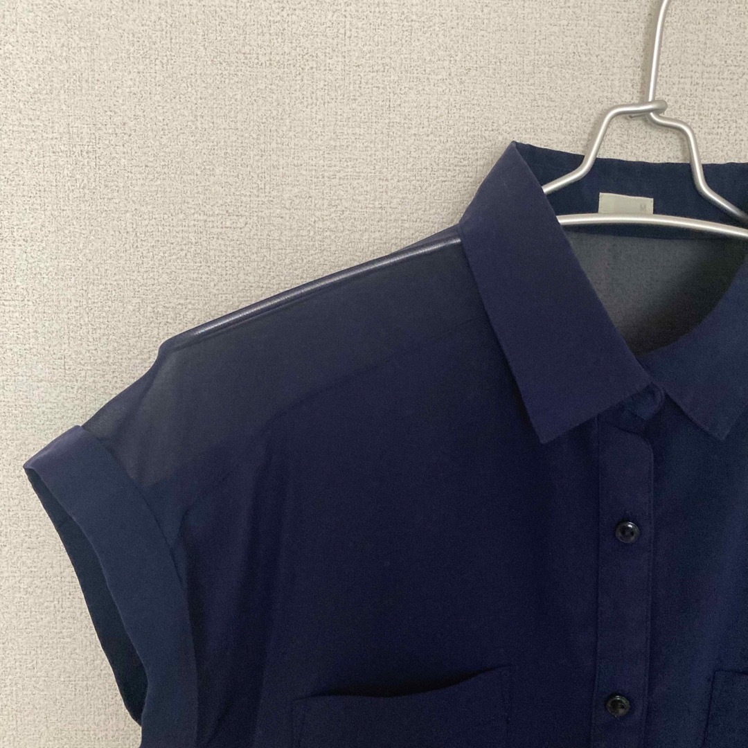 GU(ジーユー)のGU シースルーシャツ レディースのトップス(シャツ/ブラウス(半袖/袖なし))の商品写真