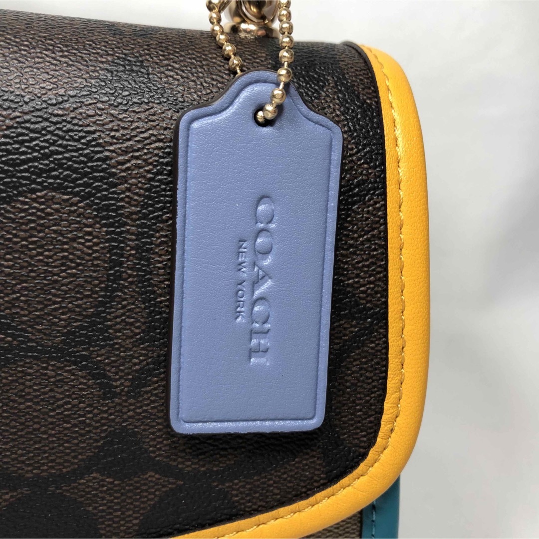 【新品】COACH ショルダーバッグ カラーブロック シグネチャー キャンバス