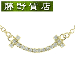 ティファニー(Tiffany & Co.)の （新品仕上げ済）ティファニー TIFFANY Tスマイル ダイヤ ネックレス ミニ K18 YG イエローゴールド × ダイヤ ペンダント 9074(ネックレス)