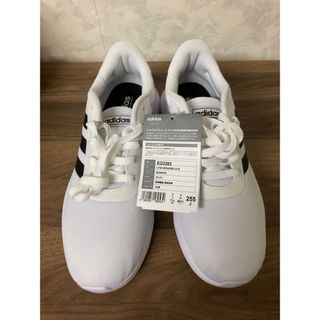 アディダス(adidas)の［未使用］adidas アディダス　25.5 ホワイト/ブラック　メッシュ(スニーカー)