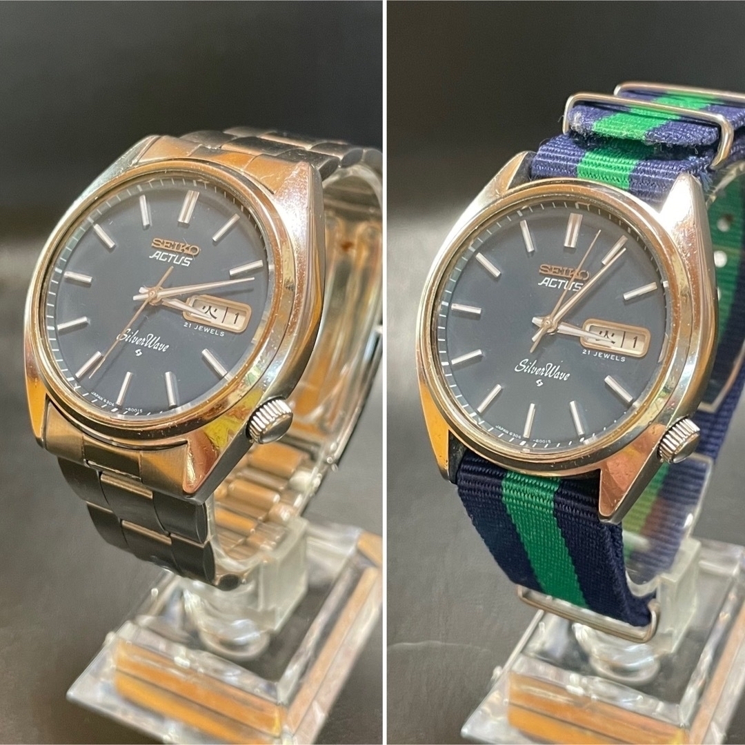 【美品オマケ付】SEIKO ACTUS アクタス シルバーウェーブ