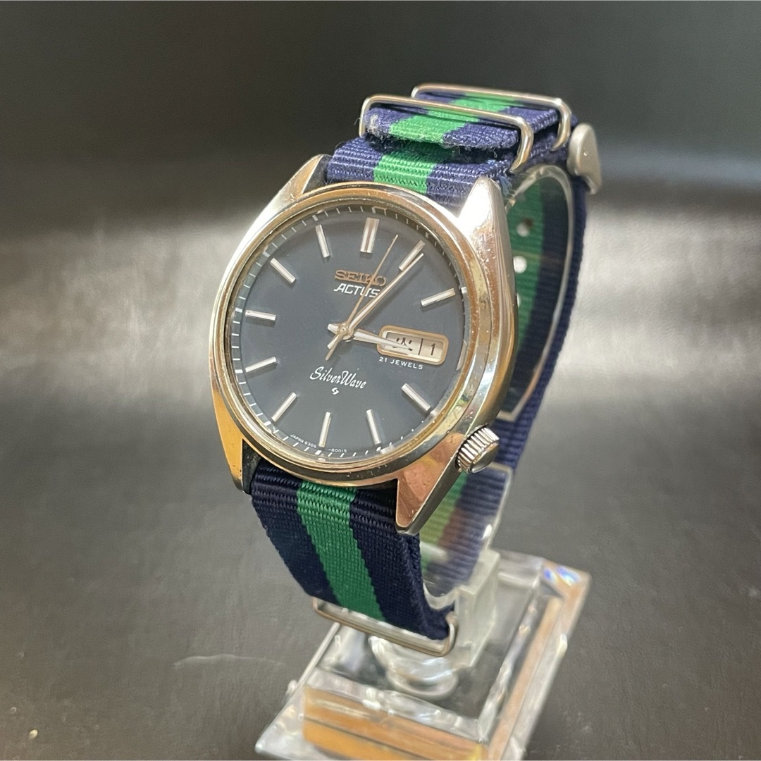 SEIKO - 【美品オマケ付】SEIKO ACTUS アクタス シルバーウェーブの