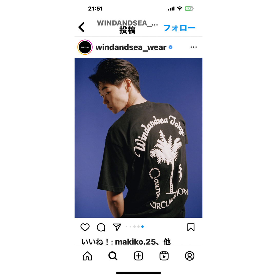 WIND AND SEA  TOKYO 限定Tシャツ　XL