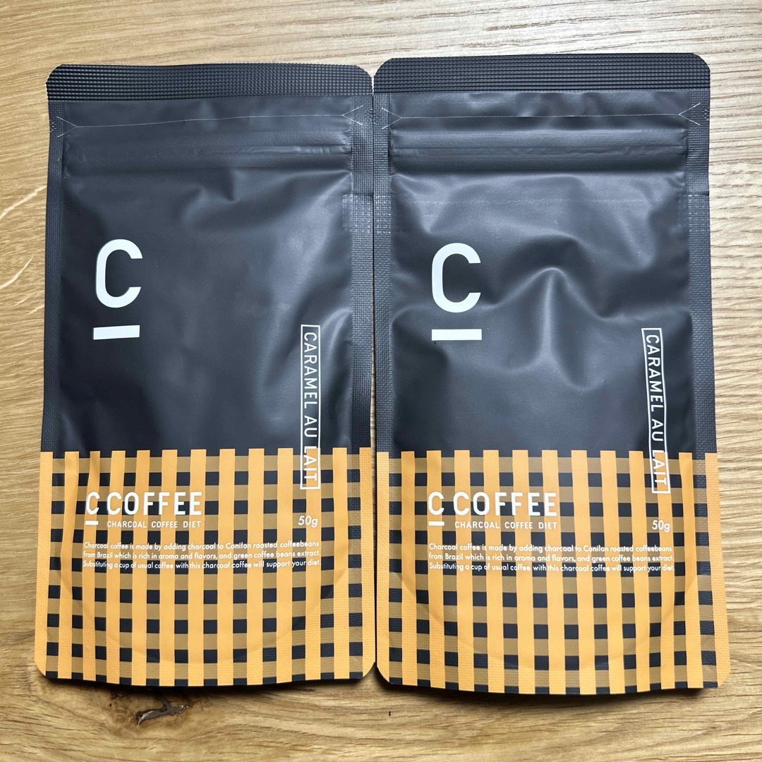 C COFFEE キャラメルラテ味　50g2袋 コスメ/美容のダイエット(ダイエット食品)の商品写真