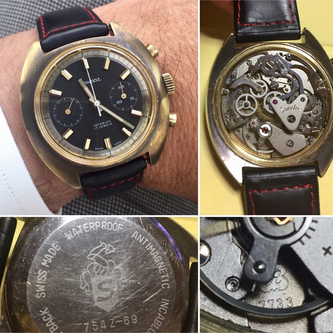【バルジュー 】Valjoux7733 SANDOZ サンドス クロノグラフ メンズの時計(腕時計(アナログ))の商品写真