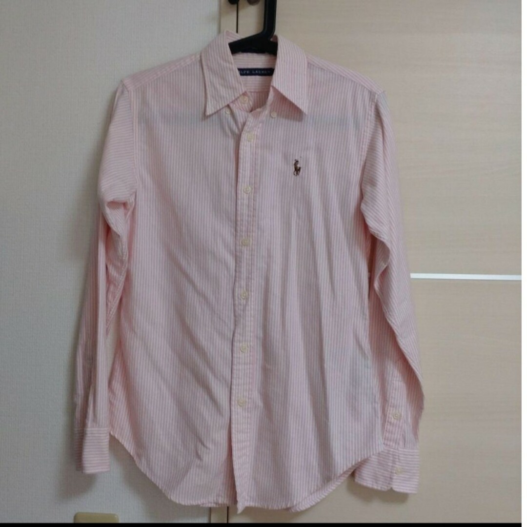 ポロラルフローレン ストライプシャツ ピンク