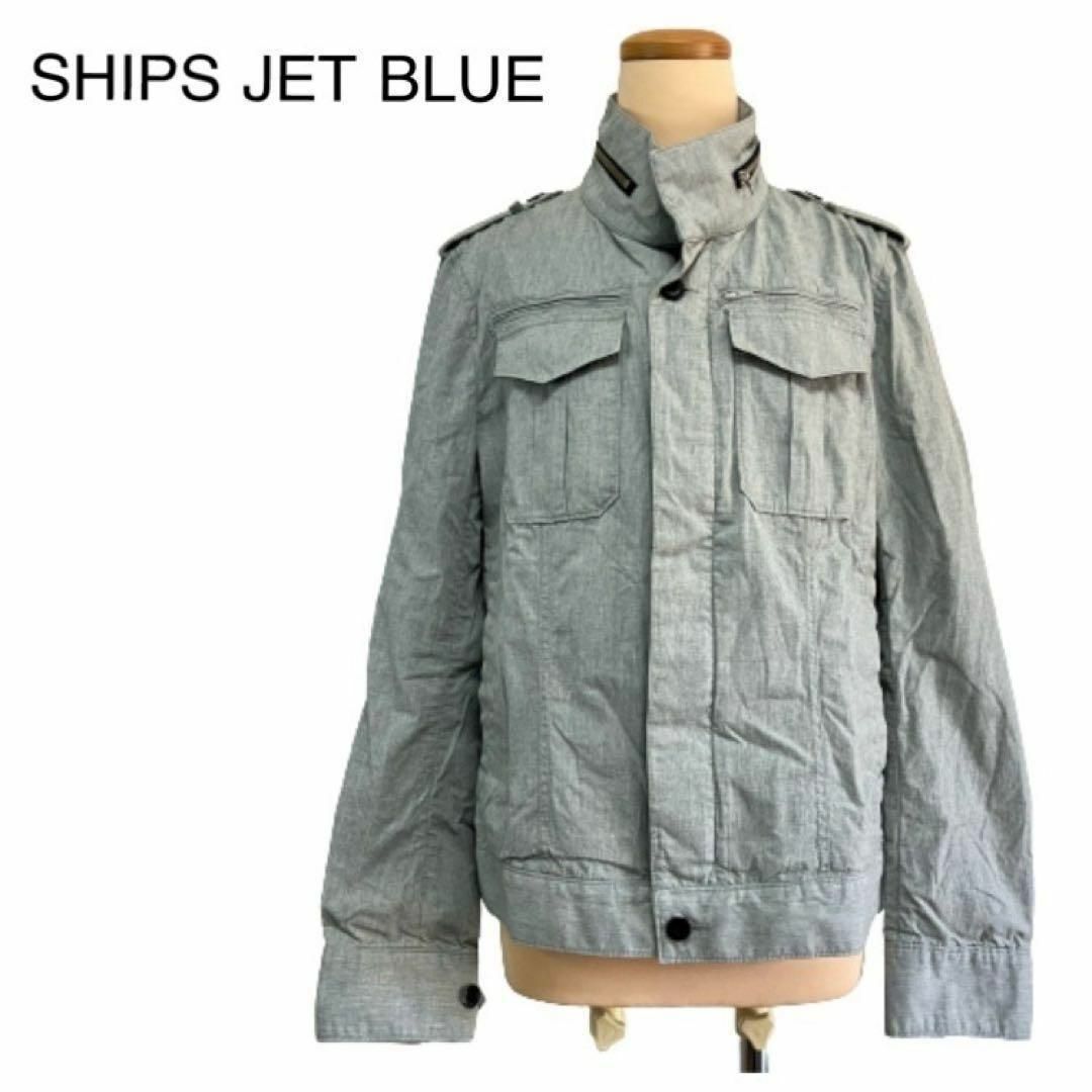 SHIPS JET BLUE(シップスジェットブルー)のSHIPS JET BLUE ジャケット　ハイネック　胸ポケット　グレー　メンズ メンズのジャケット/アウター(その他)の商品写真