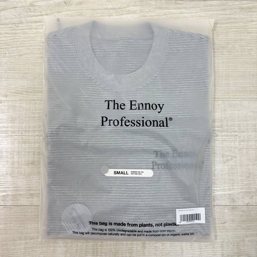 ennoy グレー　ボーダー　Tシャツ